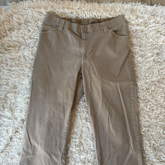 Lee Stretch Comfort Waistband Khaki Paints Size 12P 12 Petite - Picture 2 of 5